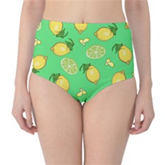 Lemons And Limes Classic High-waist Bikini Bottoms