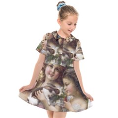 Vintage 1501558 1280 Kids  Short Sleeve Shirt Dress