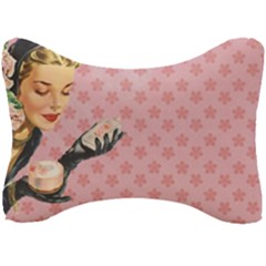 Vintage Lady Seat Head Rest Cushion