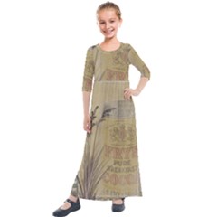 Background 1770118 1920 Kids  Quarter Sleeve Maxi Dress by vintage2030