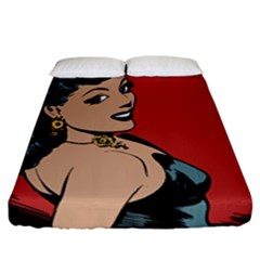 Comic Girl Fitted Sheet (california King Size)