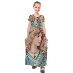 Lady Kids  Short Sleeve Maxi Dress