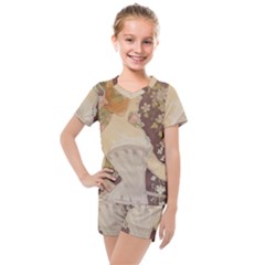 Vintage 1370065 1920 Kids  Mesh Tee And Shorts Set