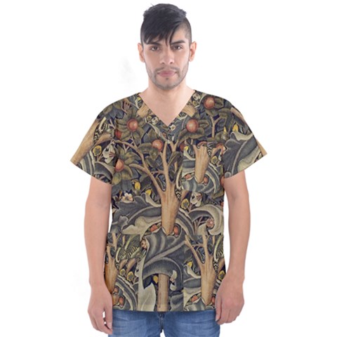 Design 1331489 1920 Men s V-neck Scrub Top by vintage2030