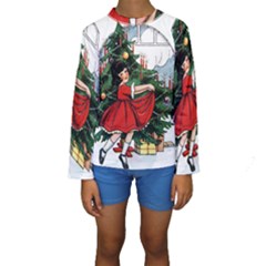 Christmas 1912802 1920 Kids  Long Sleeve Swimwear by vintage2030