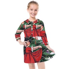 Christmas 1912802 1920 Kids  Quarter Sleeve Shirt Dress