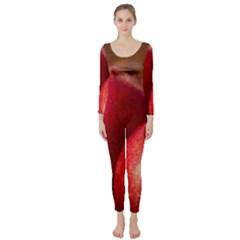 Three Red Apples Long Sleeve Catsuit by FunnyCow