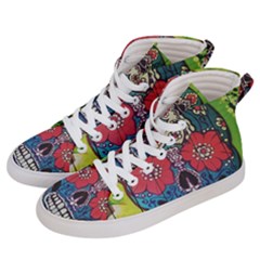 Mexican Skull Men s Hi-top Skate Sneakers by alllovelyideas