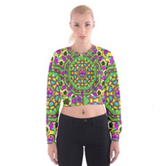 Cool Colors To Love And Cherish Cropped Sweatshirt