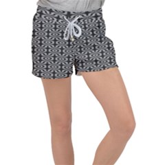 Monochrome Centipede Arabesque Women s Velour Lounge Shorts by linceazul