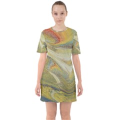 Rainbow Tornado Sixties Short Sleeve Mini Dress by WILLBIRDWELL