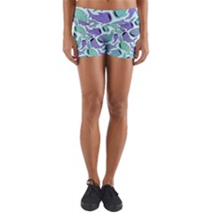 Whale Sharks Yoga Shorts by mbendigo