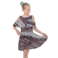 Mud Kids  Shoulder Cutout Chiffon Dress