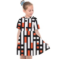 Linear Sequence Pattern Design Kids  Sailor Dress