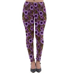 The Sky Is Not The Limit For A Floral Delight Lightweight Velour Leggings by pepitasart