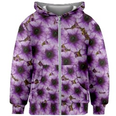 The Sky Is Not The Limit For Beautiful Big Flowers Kids Zipper Hoodie Without Drawstring by pepitasart