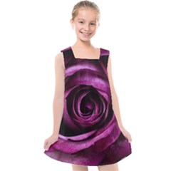 Plant Rose Flower Petals Nature Kids  Cross Back Dress by Sapixe