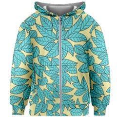 Leaves Dried Leaves Stamping Kids Zipper Hoodie Without Drawstring