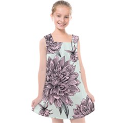 Flowers Flower Rosa Spring Kids  Cross Back Dress