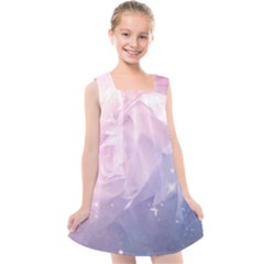 Wonderful Roses In Soft Colors Kids  Cross Back Dress