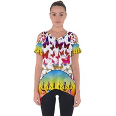 African Americn Art African American Women Cut Out Side Drop Tee by AlteredStates