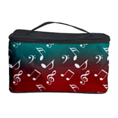 Red Teal Music Cosmetic Storage