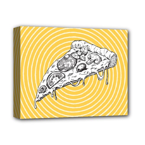 Pop Art Pizza Deluxe Canvas 14  X 11  (stretched) by Valentinaart