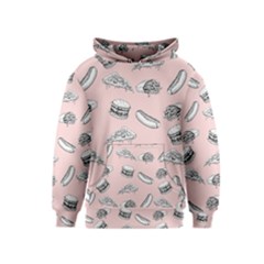 Fast Food Pattern Kids  Pullover Hoodie by Valentinaart