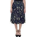 Dark Floral Collage Pattern Classic Midi Skirt View1