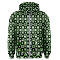 Soccer Ball Pattern Men s Zipper Hoodie by dflcprints