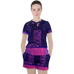 Architecture Home Skyscraper Women s Tee And Shorts Set