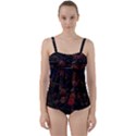 Floral Fireworks Twist Front Tankini Set View1