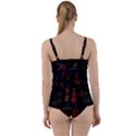 Floral Fireworks Twist Front Tankini Set View2