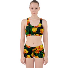 Yellow Orange Tulip Flowers Work It Out Gym Set by FunnyCow