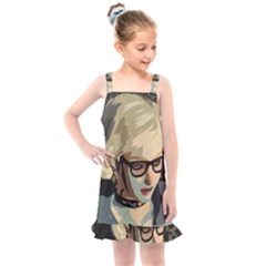 Girl Thinking Kids  Overall Dress