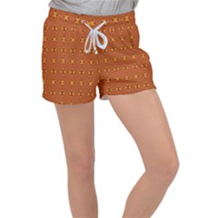 Bold  Geometric Yellow Circles Sm Women s Velour Lounge Shorts