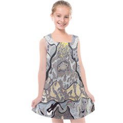 Supersonic Spaceships Kids  Cross Back Dress