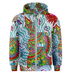 Supersonic Squid Men s Zipper Hoodie by chellerayartisans