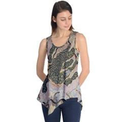 Lizard Volcano Sleeveless Tunic by chellerayartisans