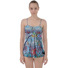 Volcano Submarine Babydoll Tankini Set