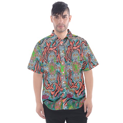 Octopusquad Men s Short Sleeve Shirt by chellerayartisans