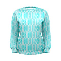 Aqua Blue Colored Waikiki Surfboards  Women s Sweatshirt by PodArtist