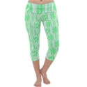 Bright Lime Green Colored Waikiki Surfboards  Capri Yoga Leggings View1