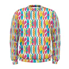 Rainbow Colored Waikiki Surfboards  Men s Sweatshirt by PodArtist