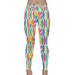 Rainbow Colored Waikiki Surfboards  Classic Yoga Leggings by PodArtist