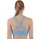 Oktoberfest Bavarian Blue and White Small Diagonal Diamond Pattern Back Weave Sports Bra View2