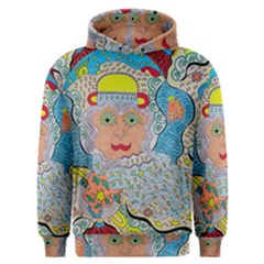 Cosmic Moon Angel Men s Overhead Hoodie by chellerayartisans