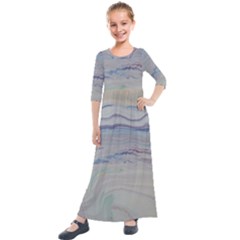 Shockwave 2 Kids  Quarter Sleeve Maxi Dress by WILLBIRDWELL