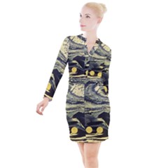 Solar Babies Button Long Sleeve Dress