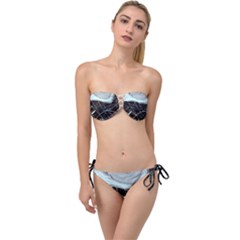 Blue Shell Twist Bandeau Bikini Set